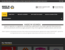 Tablet Screenshot of madeinuganda.org